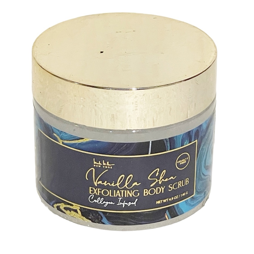 Nicole Miller Vanilla Shea Exfoliating Body Scrub Collagen Infused Shower Skin‎